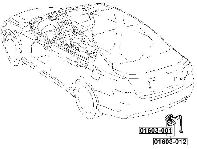 01603-012 Febest Rear Level Sensor (With Link) 89407-41010