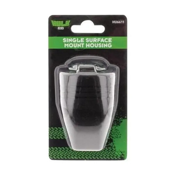 Hulk 4x4 HU6611 Accessory Power Socket Black Single Surface Mount Housing