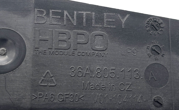 Genuine Bentley Bentayga Left Radiator Side Member Bracket 36A805113A OEM & New