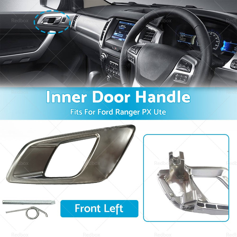 Left Inner Front Door Handle Dark Chrome Suitable for Ford Ranger PX 2011-