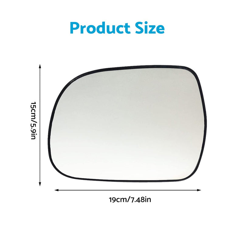 Left Side Mirror Glass Heated Convex for Lexus RX300 RX330 Toyota Hilux
