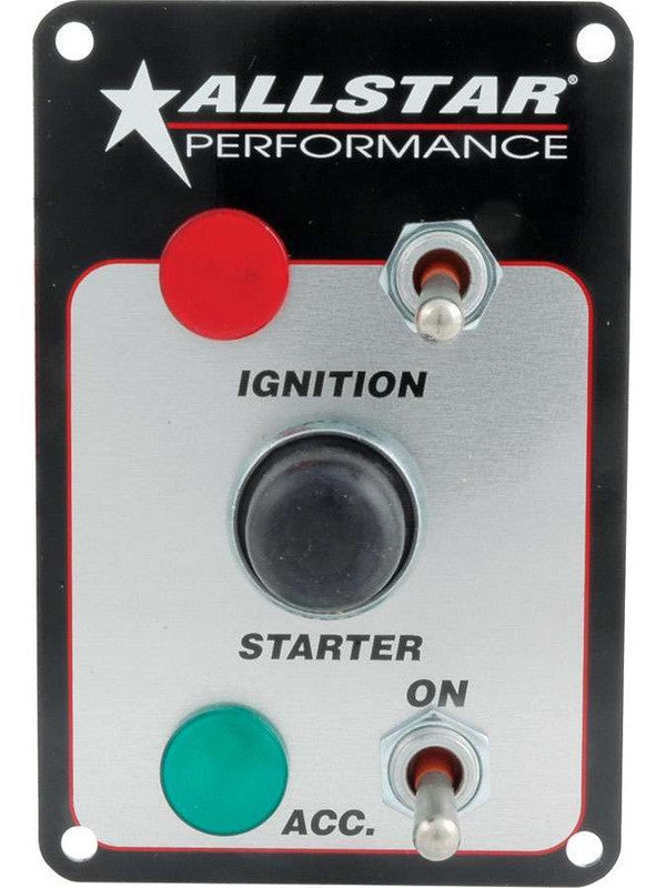 Allstar Performance Switch Panel Dash Mount 3 x 4-1/2 in 2 Toggles / (ALL80164)