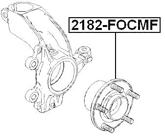 Front Wheel Hub Fits Ford 1223640, 1230907, 1232245, 1254308, 1308716, 1326487,