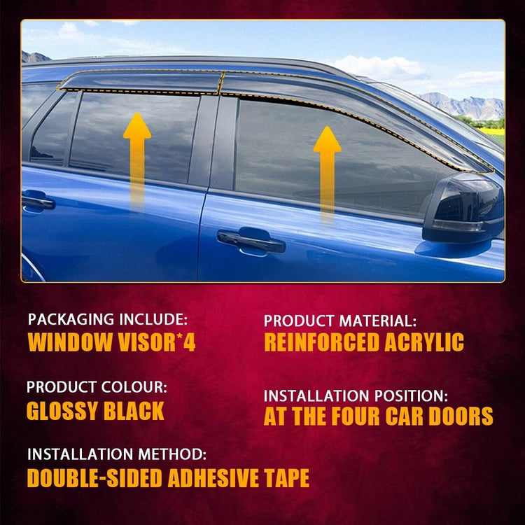 Weather shields weathershields WindowVisor for Ford Everest Next-gen 2022-ON 4U