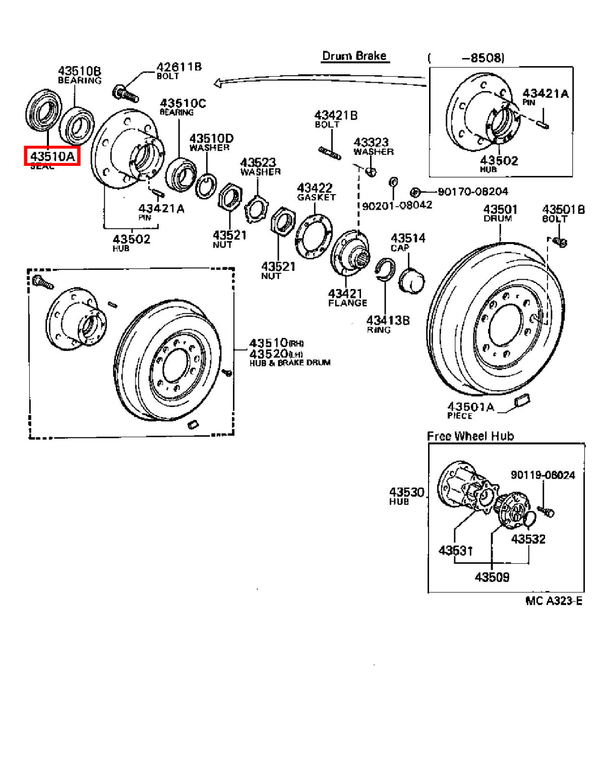 Genuine LandCruiser VDJ79 VDJ78 VDJ76 Wheel Bearing Hub Oil Seal