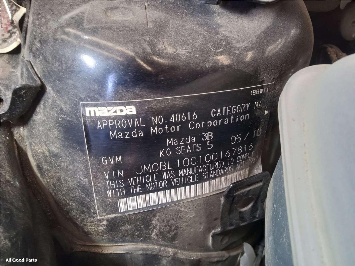 2010, MAZDA, 3, Left Front Hub Assembly, BL, 04/09-10/13