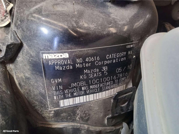 2010, MAZDA, 3, Left Front Hub Assembly, BL, 04/09-10/13