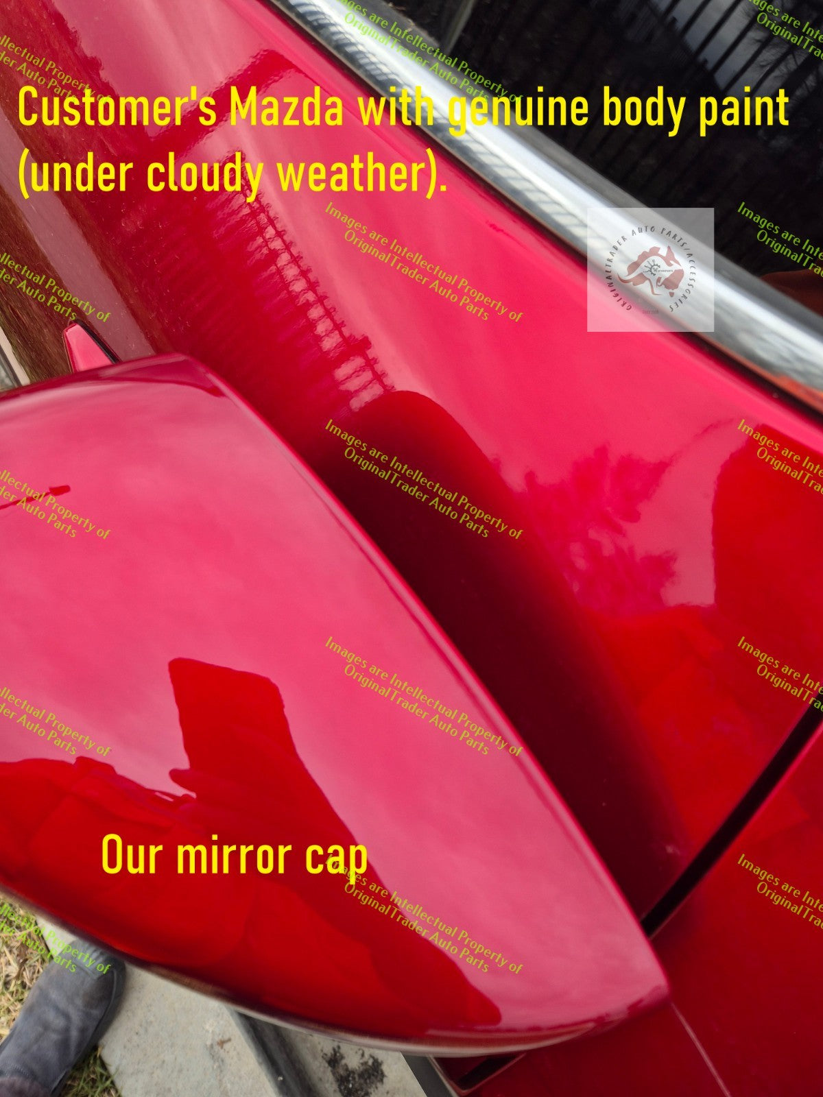 Left Side Mirror Cap Case for Mazda CX-3 CX3 DK Soul Red Crystal Metallic 46V
