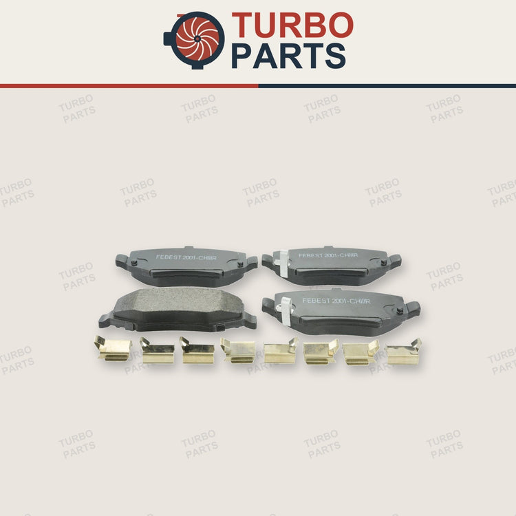 Dodge Rear Pad Kit, Disc Brake - (With Anti Squeal Shim, With Brackets)