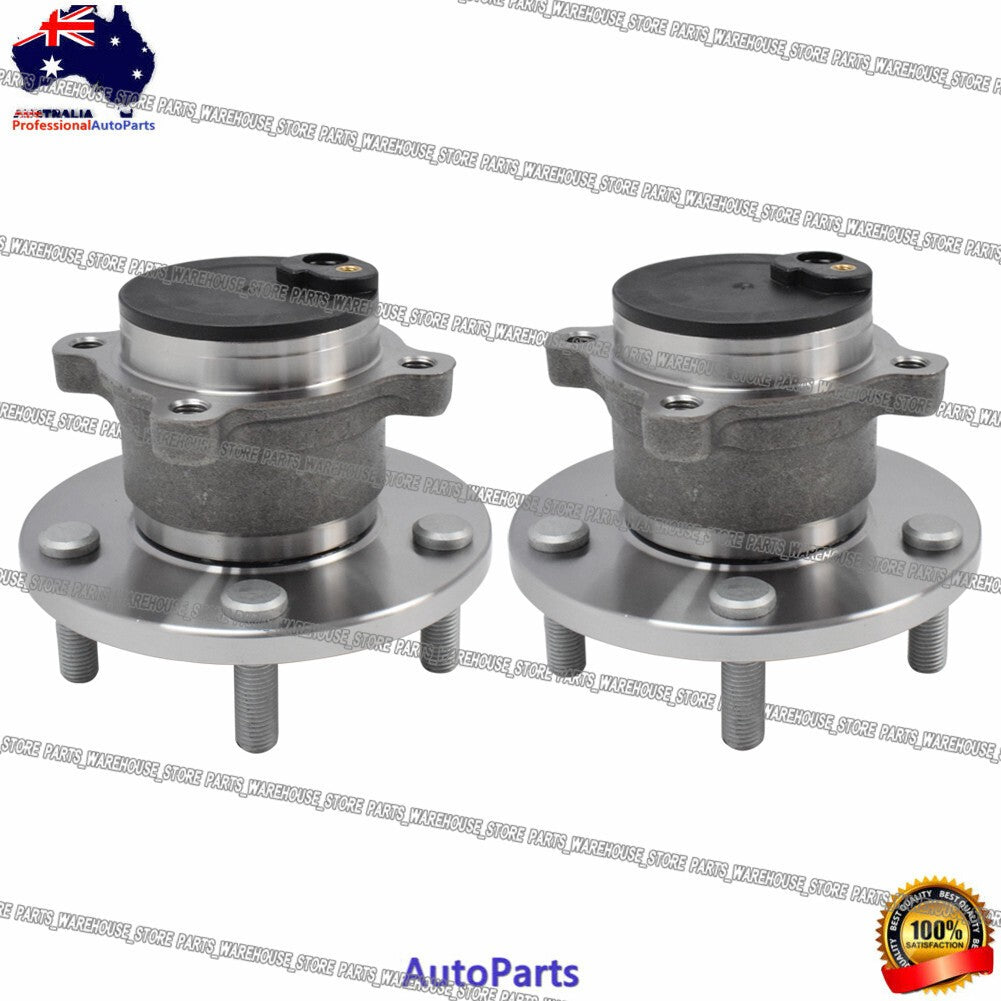 Pair Rear Wheel Bearing Hub Assy For Mazda 3 BK BL Inc MPS & SP 2003-2014 ABS