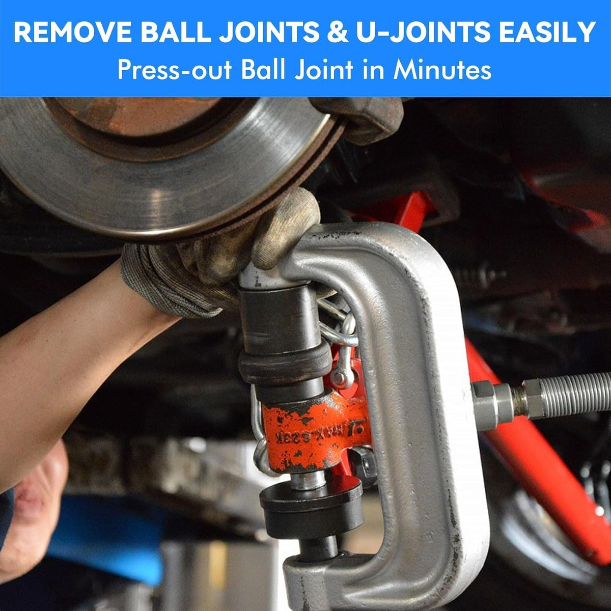 10PCS Ball Joint Removal Tool Kit, Bushing Press Kit with Carrying Case