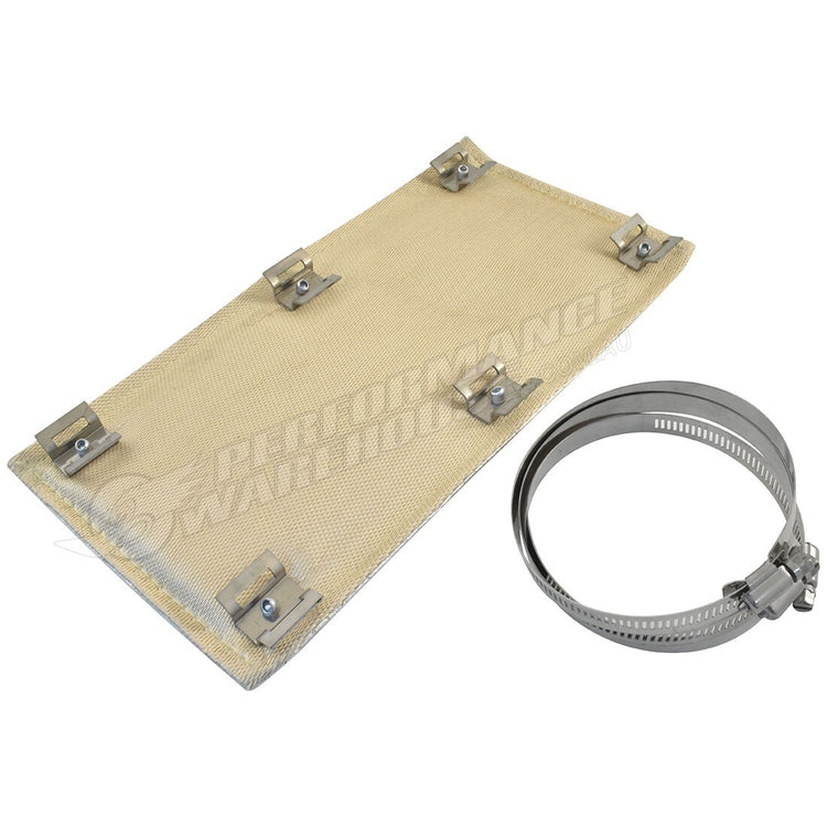Exhaust Heat Shield Kit W/Clamps, 6" X 1', Aluminium - CAL-H1600AL