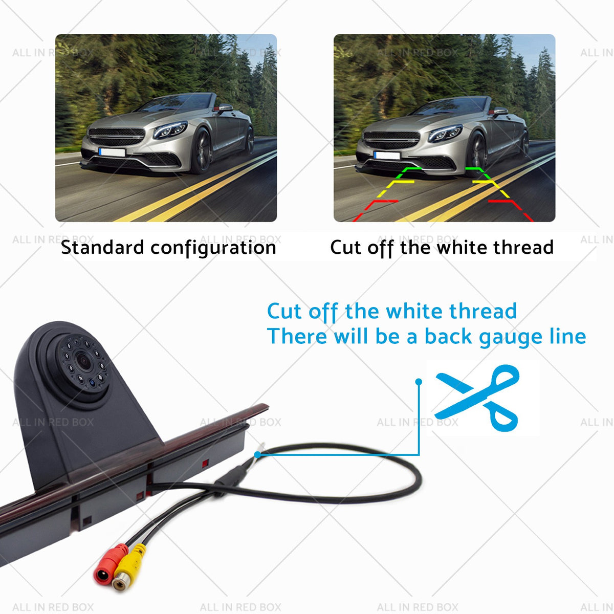Brake Light Backup Camera 7 Monitor Suitable for Mercedes Sprinter 2006–2019