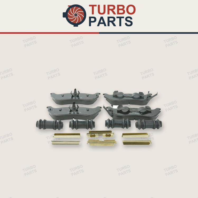 Ford Front Pad Kit, Disc Brake - (With Anti-Rattle Spring, With Boots)