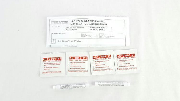 New Genuine Mazda CX-3 Slim Weathershield set 4 DK12ACSW 2015 - Current