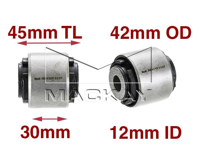 Mackay Control Arm Bush Kit - Rear for Honda Accord Euro CL Lower Rear RBK1117