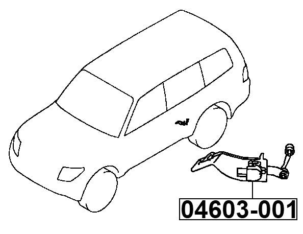 Rear Level Sensor Fits Mitsubishi 8651A065