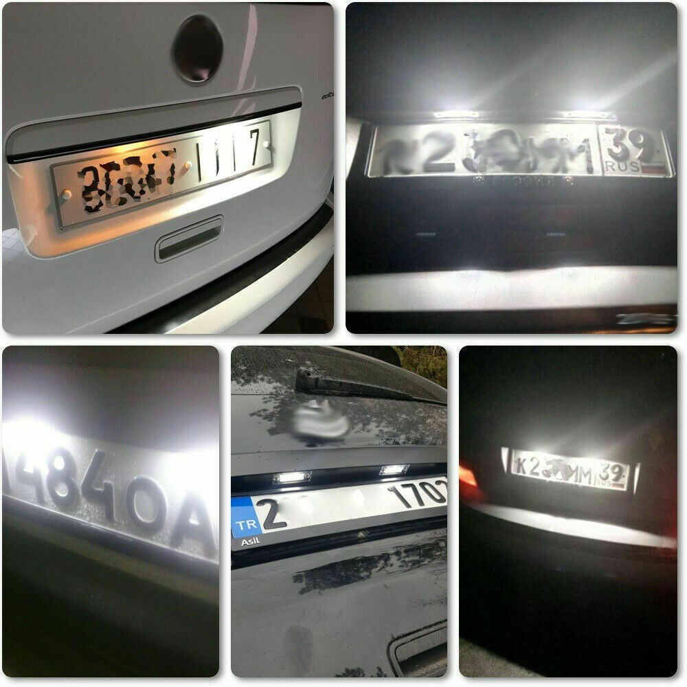 LED License Plate Light For VW Passat 3bg 3C B6 Golf Plus Caddy Jetta T5 Touran