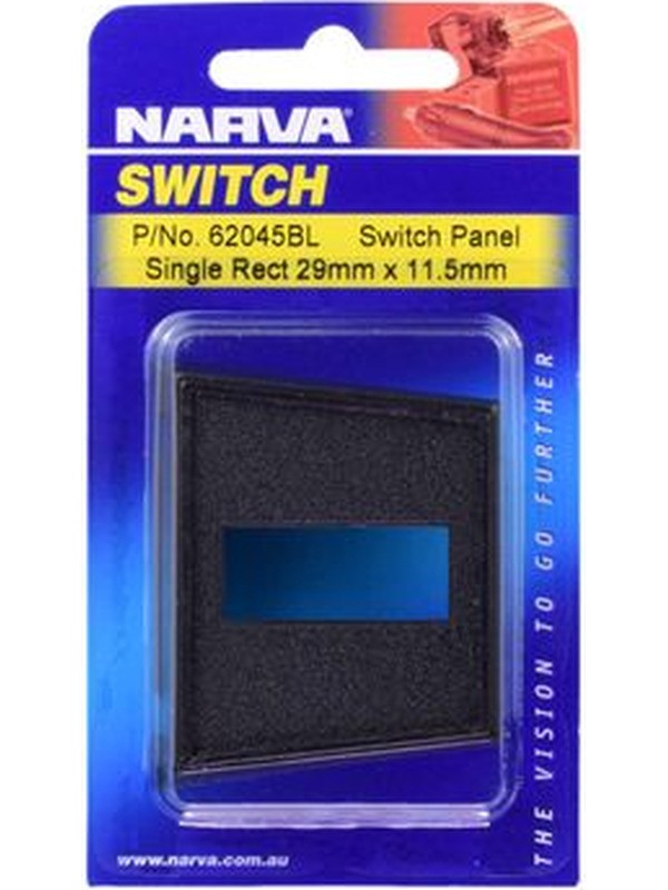 Narva Single Slot Plastic Switch Panel Pack of 1 (62045BL)