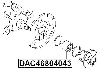 Front Wheel Bearing 46X80X40X43 Fits Nissan 40210-1P400