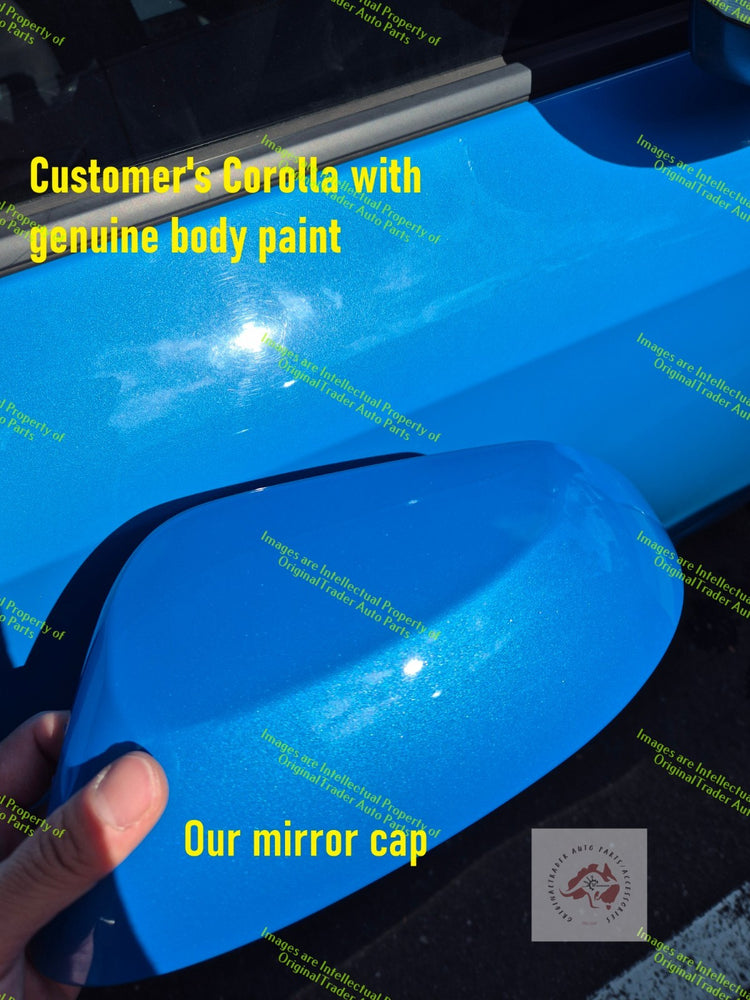Left Side Mirror Cover Case Cap for Toyota Corolla E210 Series Eclectic Blue 8W9