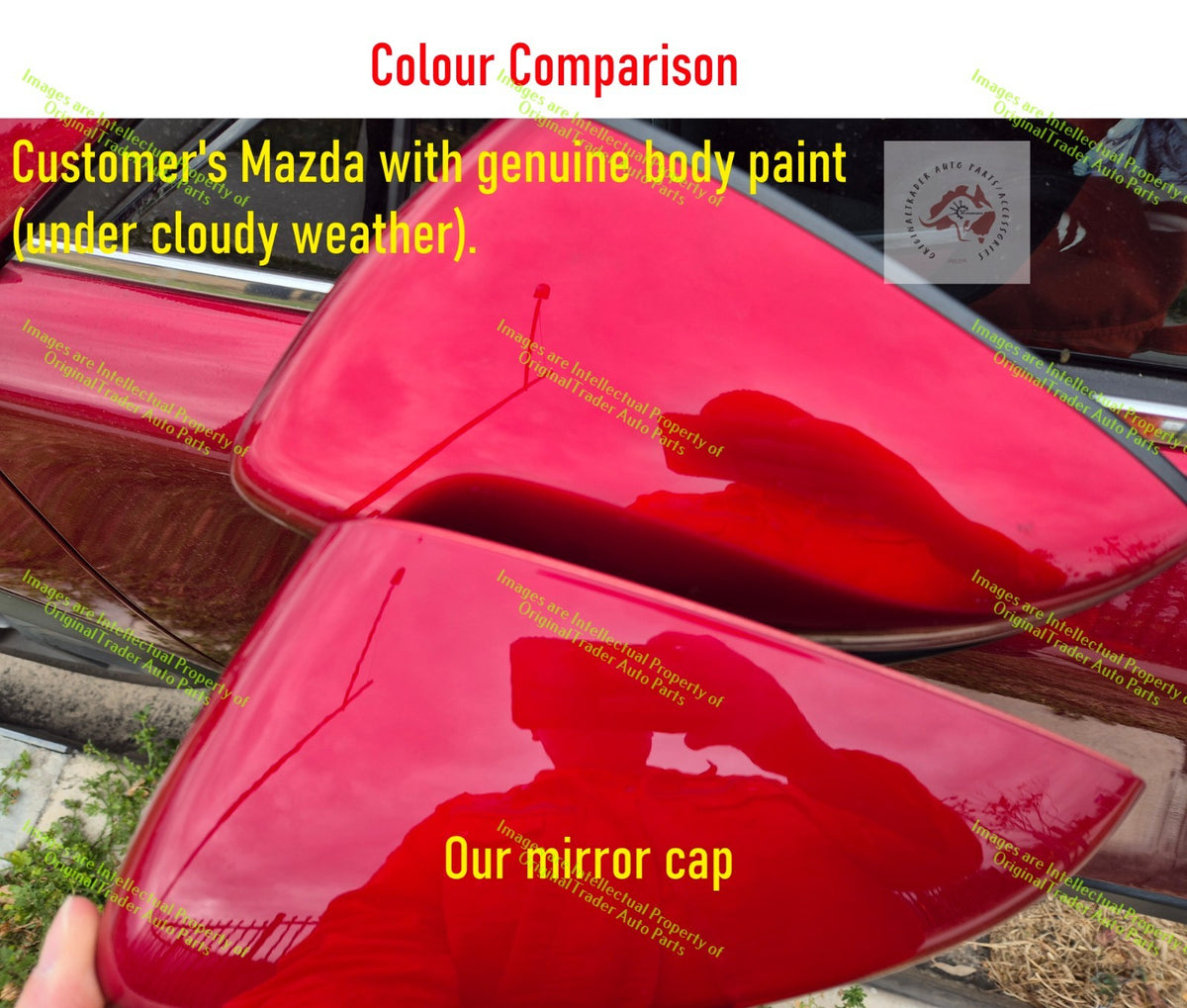 Left Side Mirror Cap Case for Mazda CX-3 CX3 DK Soul Red Crystal Metallic 46V