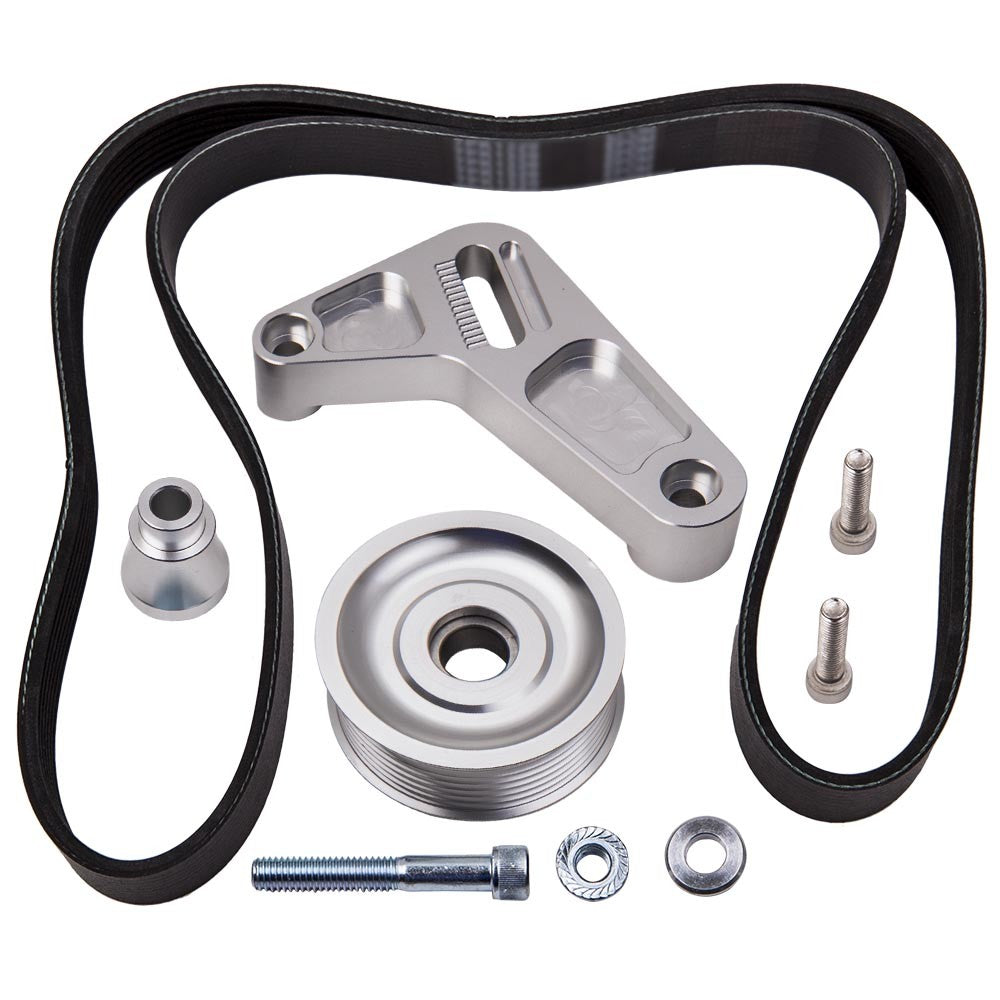 Swap Adjustable Idler Pulley Belt Kit For Honda Civic Integra K24 engine 06-09
