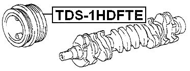 TDS-1HDFTE Genuine Febest Crankshaft Pulley Engine 1hdfte 13408-17030