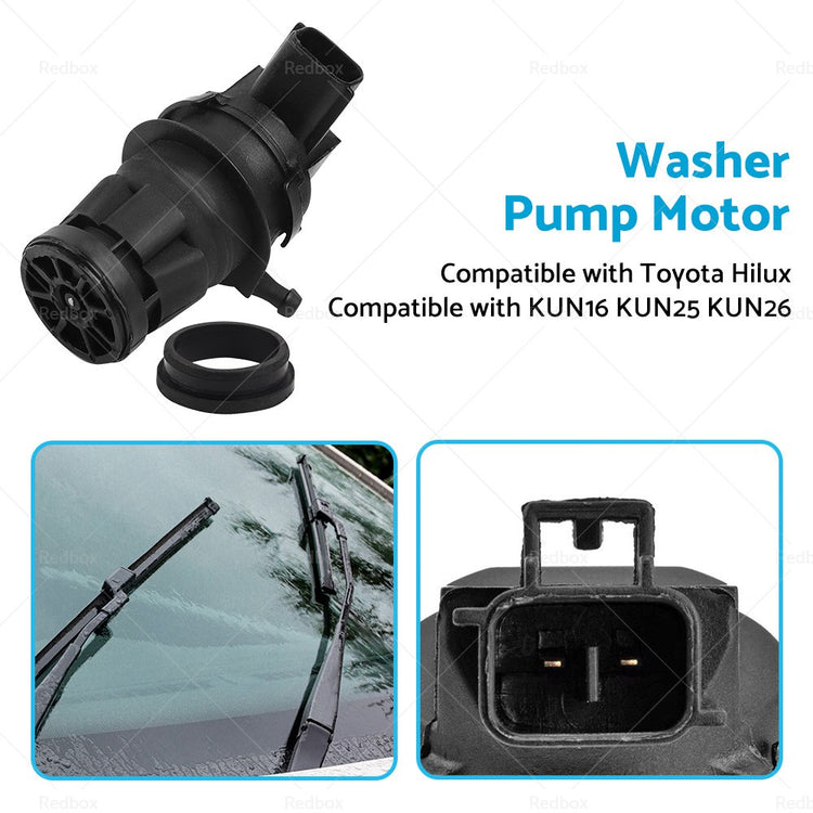 Wiper Windscreen Washer Pump Motor for Toyota Hilux KUN16 KUN25 KUN26