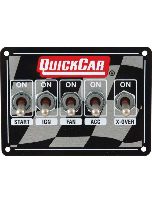 Quickcar Racing Products Switch Panel Dash Mount 4-1/8 x 3 in 4 Toggl (50-1713)