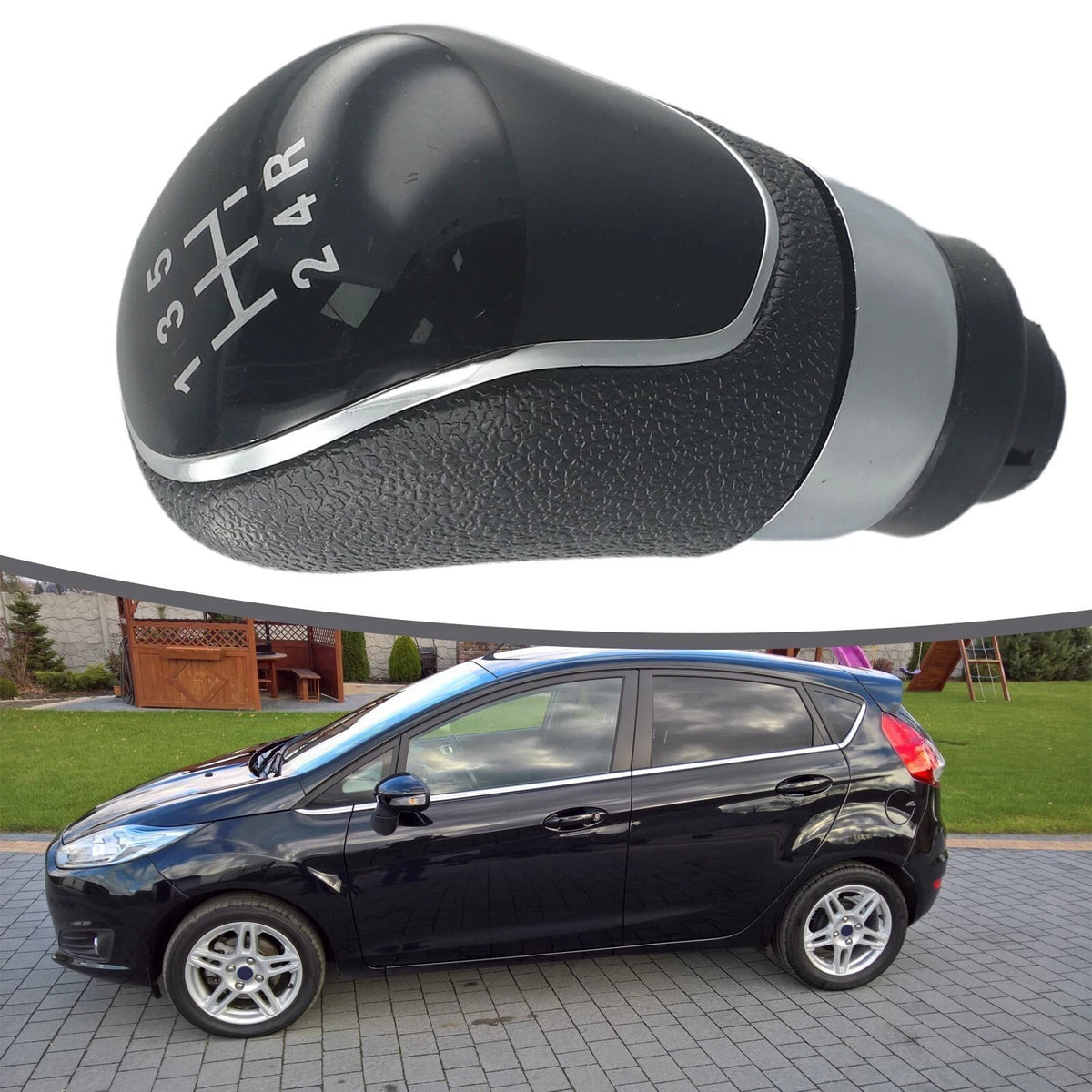 5 Speed Gear Stick Shift Knob Black For Ford Focus MK2 MK3 C-MAX S-Max B-Max AU