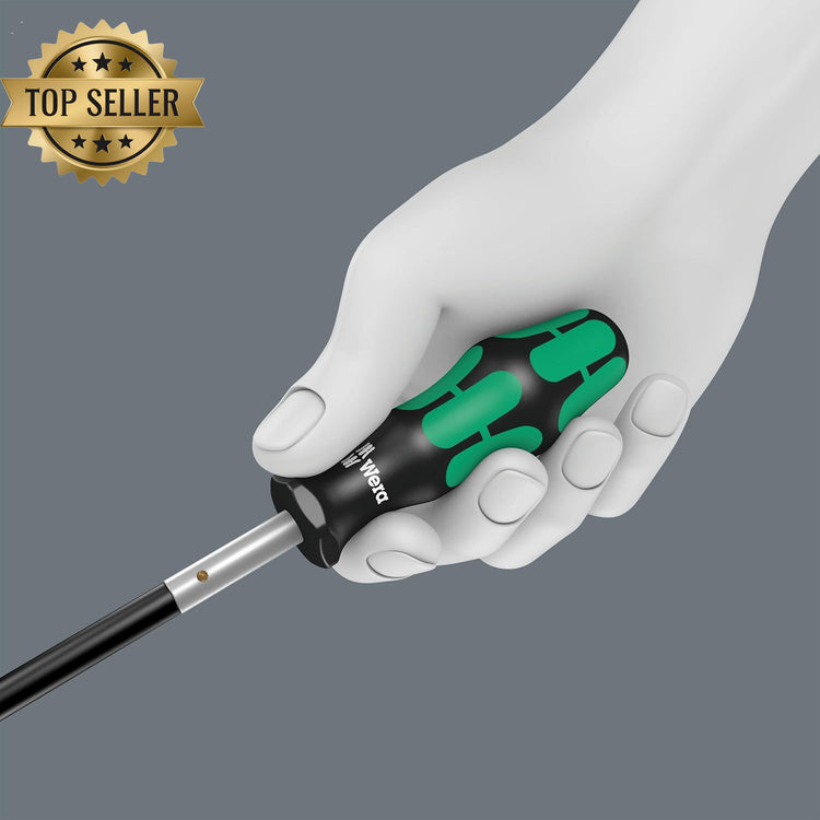 Wera 392 Flexible Shaft Bit Holding Screwdriver 1/4 Inch 177mm Green
