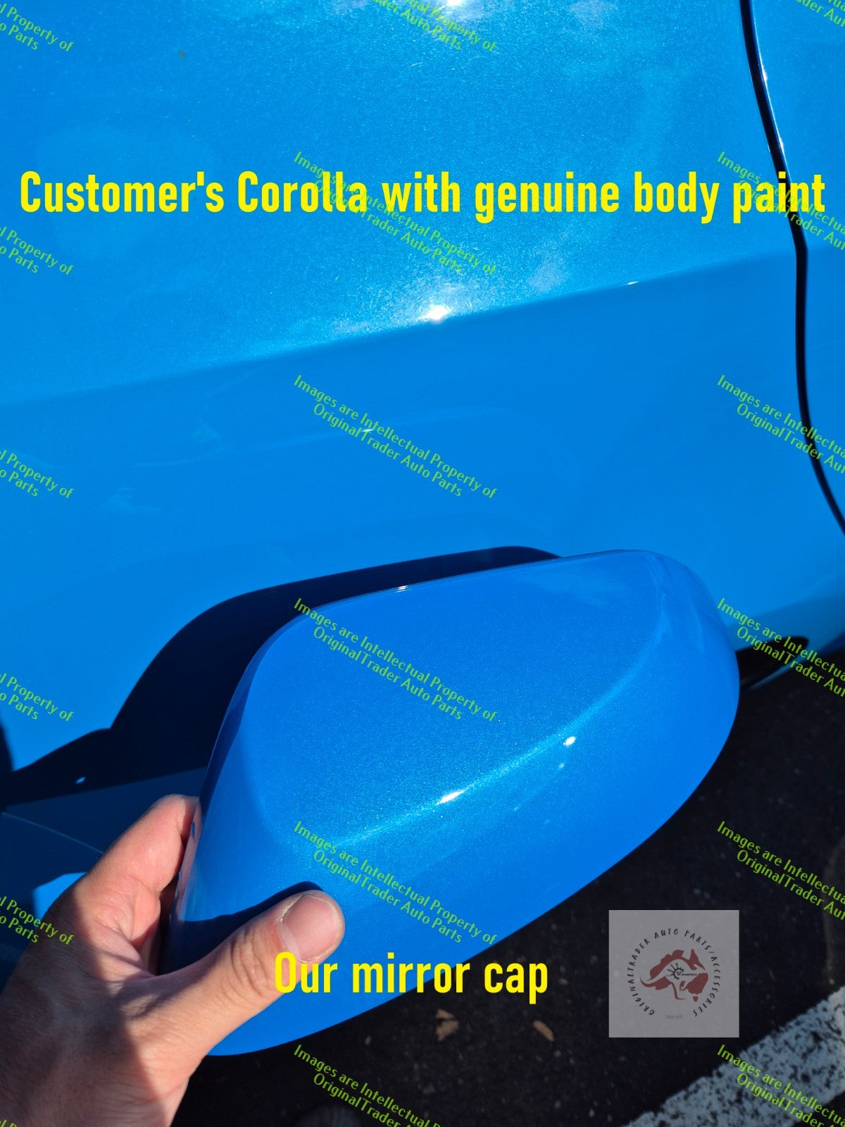 Left Side Mirror Cover Case Cap for Toyota Corolla E210 Series Eclectic Blue 8W9