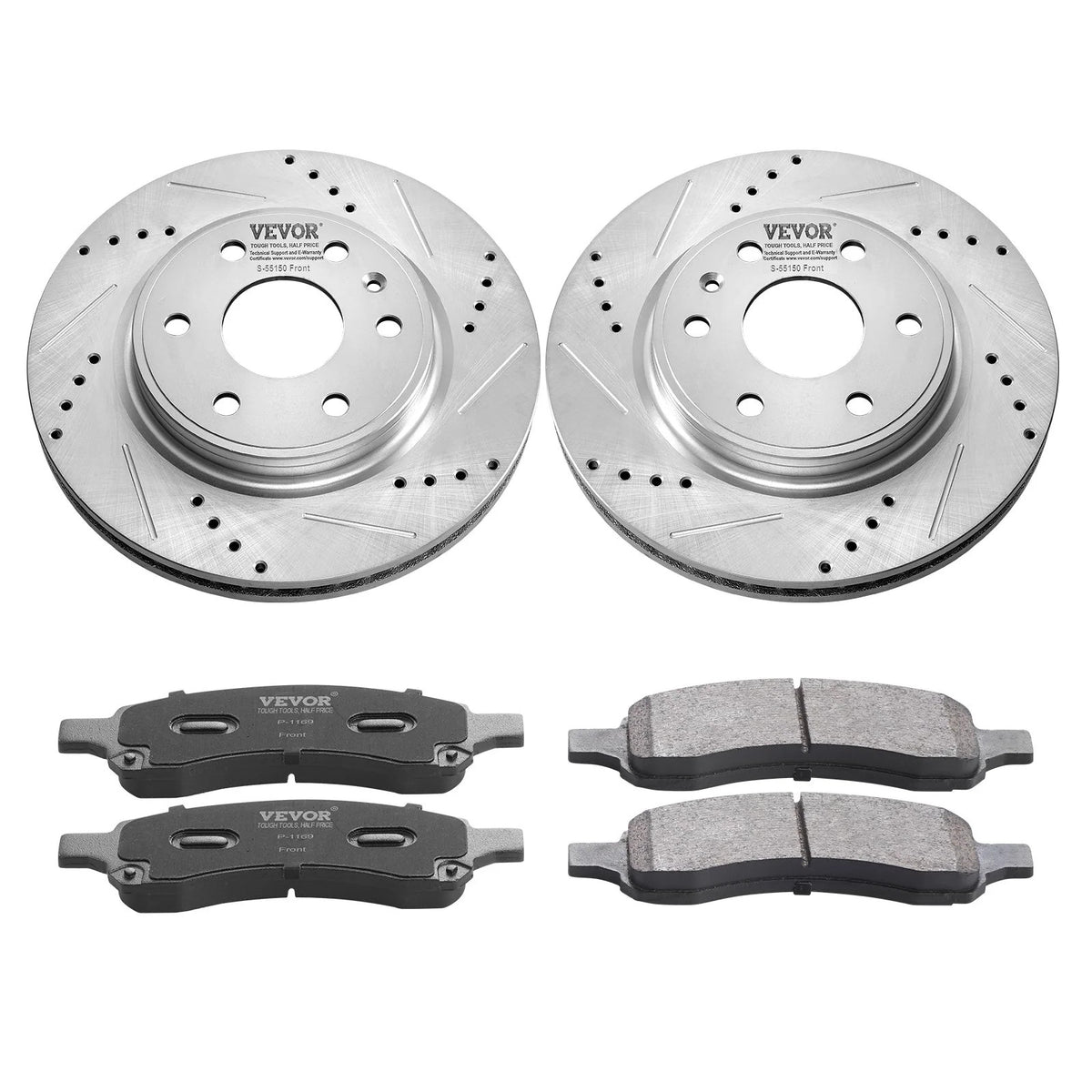 VEVOR Front Brake Kit Compatible with 2007-2017 Chevy Traverse, Buick Enclave...