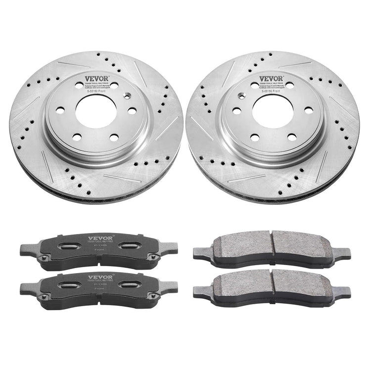 VEVOR Front Brake Kit Compatible with 2007-2017 Chevy Traverse, Buick Enclave...