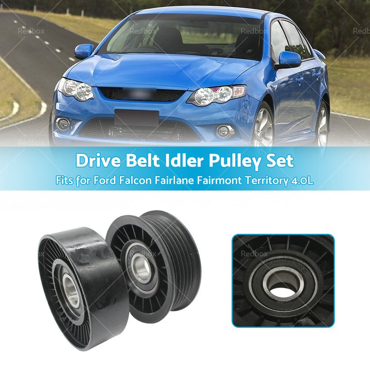 2x Drive Belt Idler Pulley Suitable for Ford Falcon 4.0L 94-16