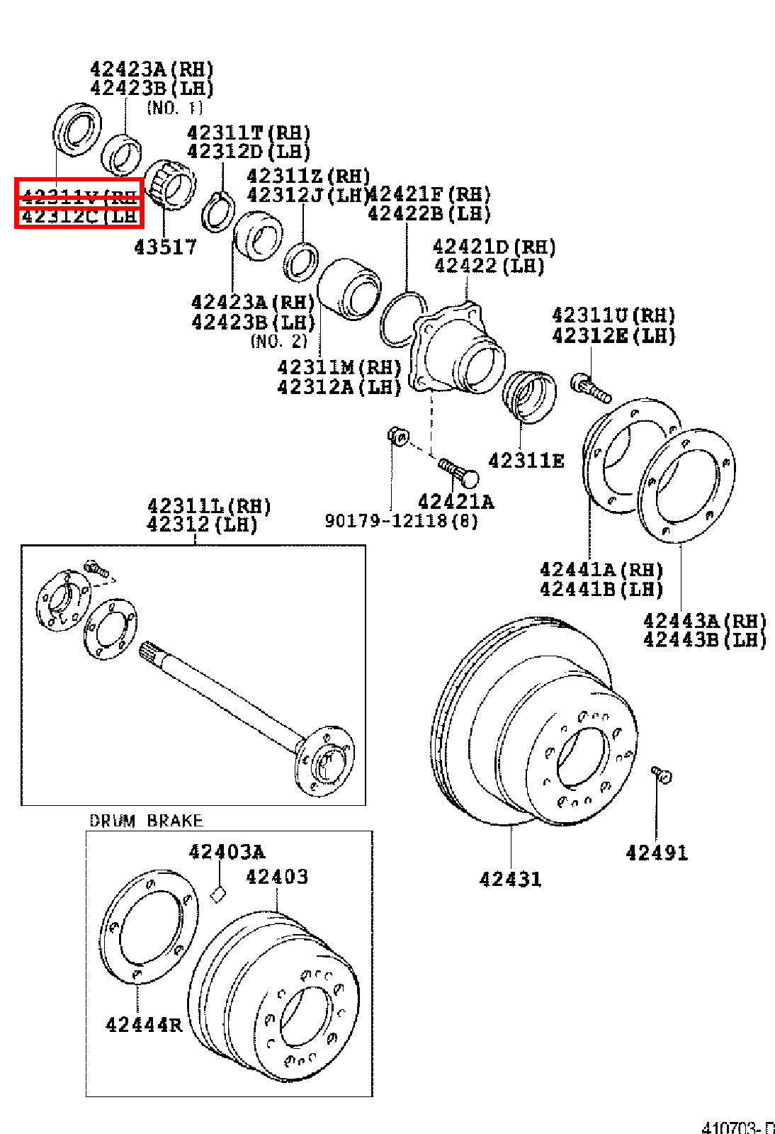 Genuine Toyota LandCruiser 100 Series UZJ HDJ Rear Axle Shaft Inner Oil Seal