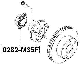 Front Wheel Hub Fits Infiniti 40210-AL800 513311