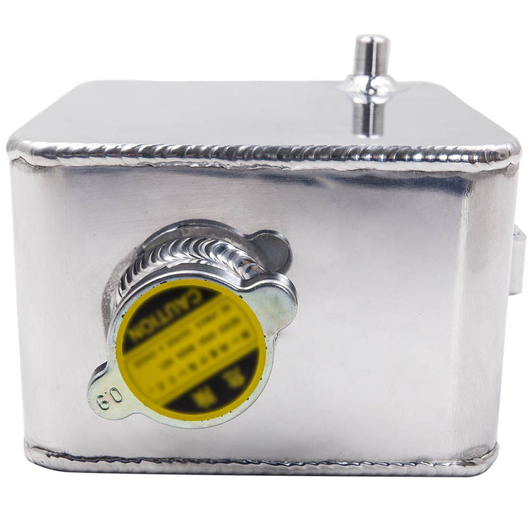 Universal Aluminum 2.5LCoolant Radiator Overflow Recovery Water Tank Silver