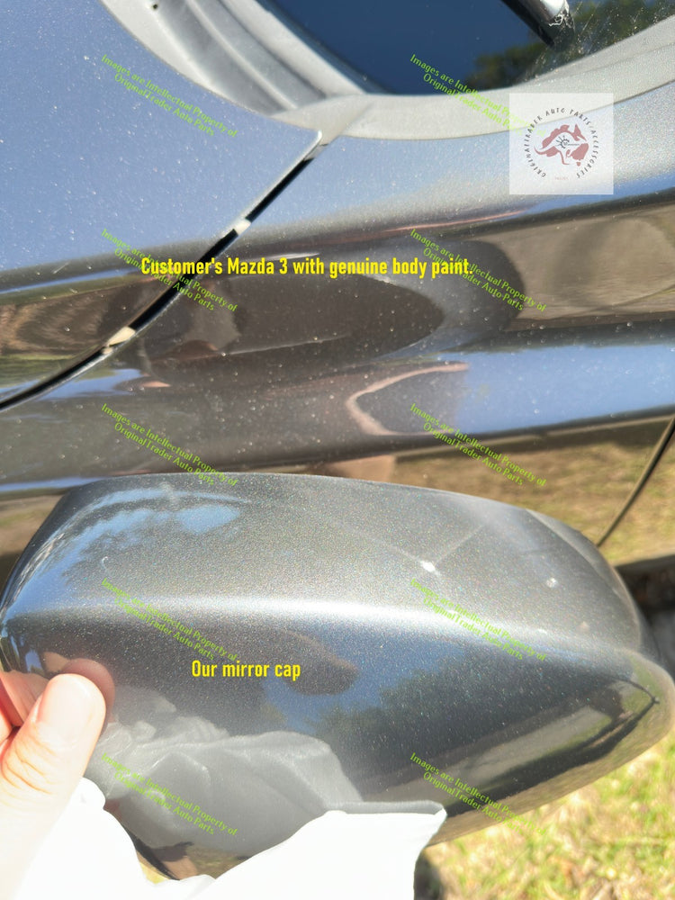 RIGHT Side Mirror Case Cap Housing Mazda 3 BN Series Machine Grey Metallic 46G