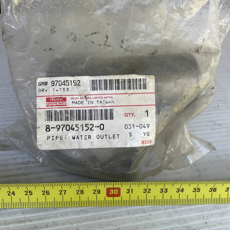 8-97186994-0 Genuine Isuzu NPR Pipe Water Outlet Aluminium OEM NOS
