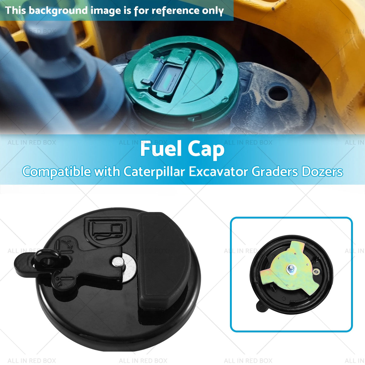 Locking Fuel Cap Suitable for Caterpillar Excavator Graders Dozers 7X-7700