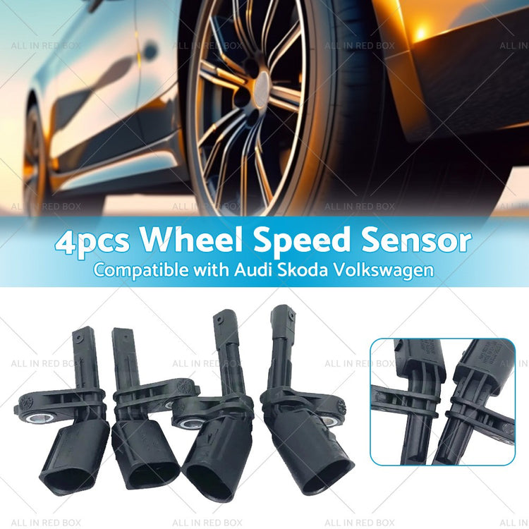 ABS Wheel Speed Sensor 4PCS Front Rear for VW Golf Jetta Passat Tiguan