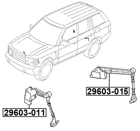 29603-015 Febest Rear Level Sensor (With Link) LR032106