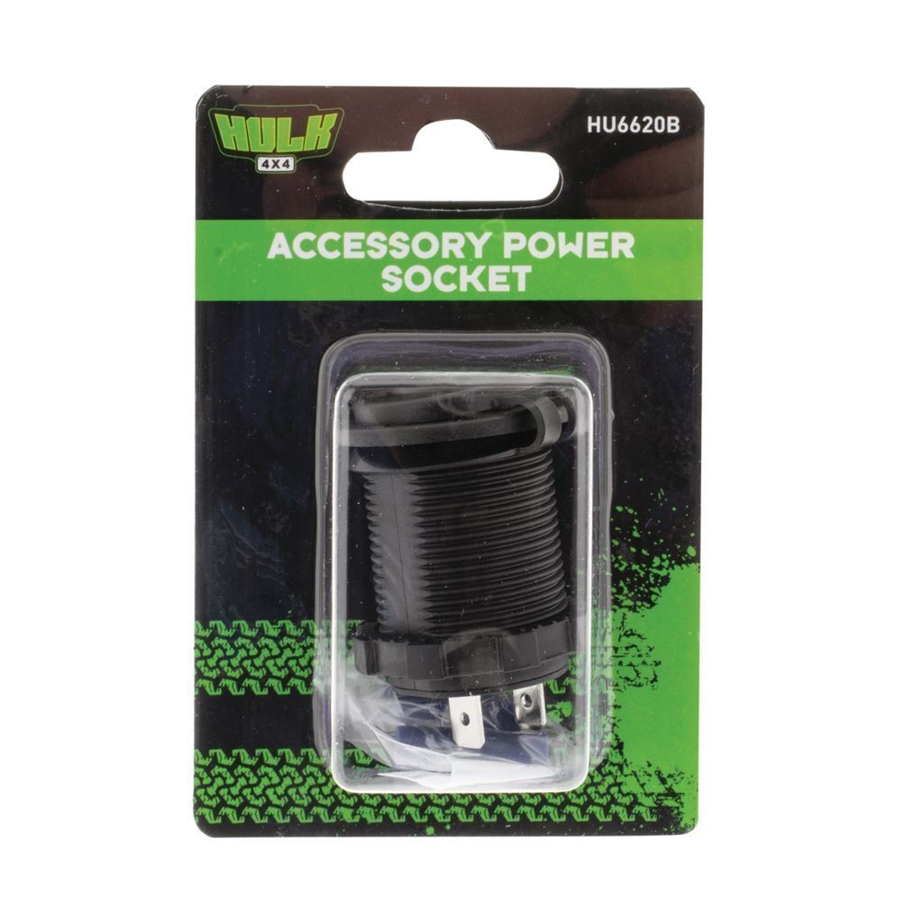 Hulk 4x4 HU6620B Accessory Power Socket 12/24v 20a @12v Blue Led 29mm