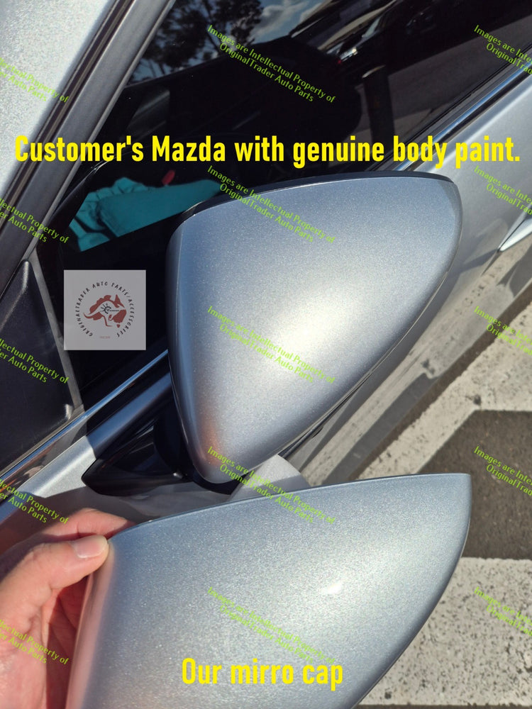 Left Side Mirror Case Cap for Mazda CX30 CX-30 DM Sonic Silver Metallic 45P