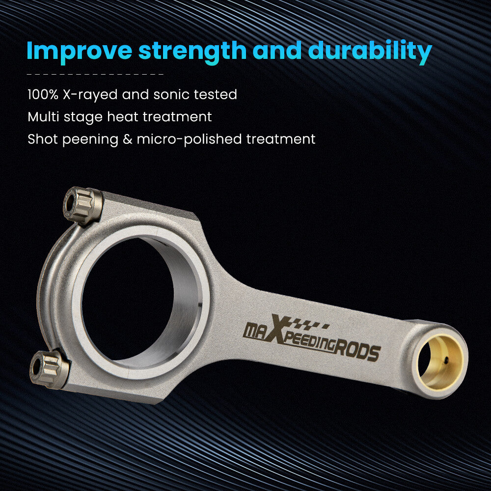 Forged Connecting Rod Rods for Nissan FJ20 Skyline DR30 Silvia 22mm pin ARP2000