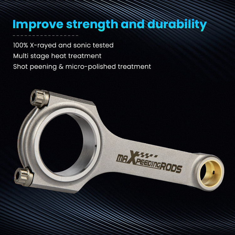 Forged Connecting Rod Rods for Nissan FJ20 Skyline DR30 Silvia 22mm pin ARP2000