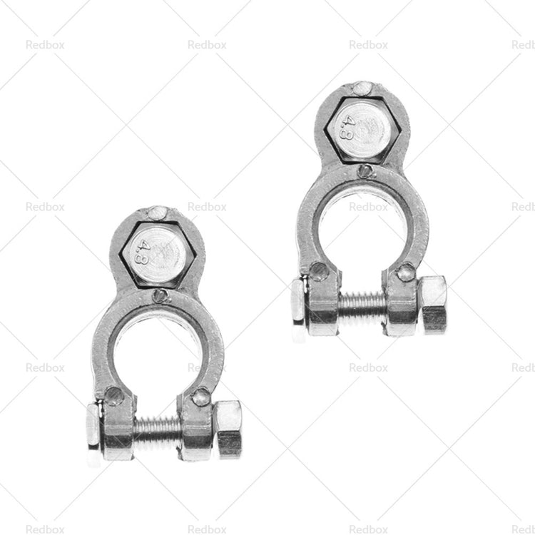 8PCS Car Battery Terminal Clamps Positive Negative DC 12V-24V
