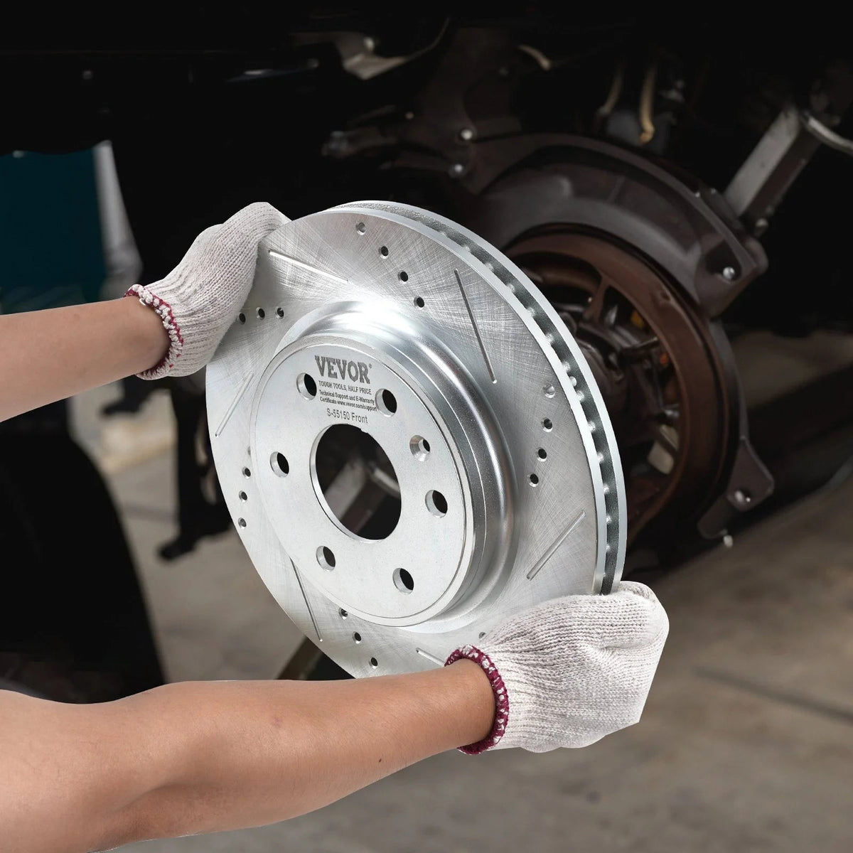 VEVOR Front Brake Kit Compatible with 2007-2017 Chevy Traverse, Buick Enclave...